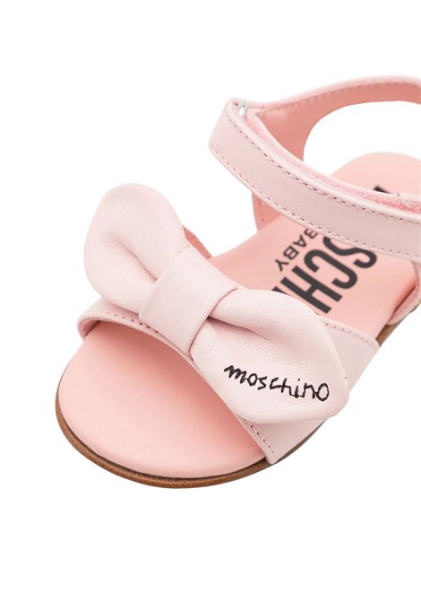 Sandalo bambina rosa in pelle Moschino | 80414/PIAROSA