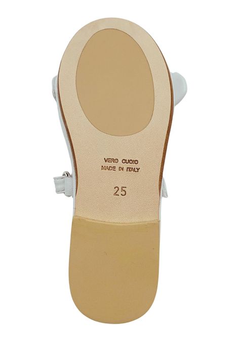 Ballerina bambina bianca in pelle Moschino | 80447/PIABIANCO