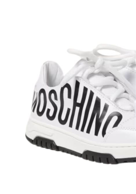 Scarpe unisex bianche in pelle Moschino | 80627/PIABIANCO