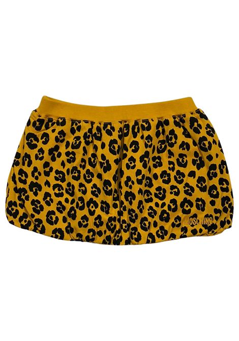 Gonna neonata gialla in cotone Moschino | MDJ007/FIGIALLO