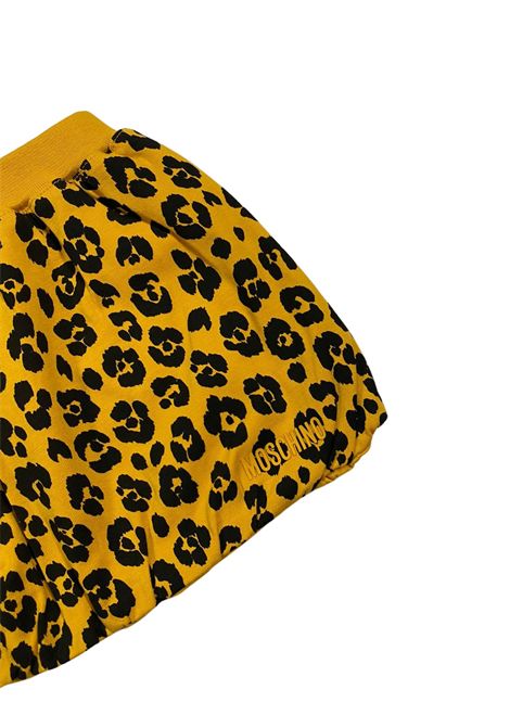 Gonna neonata gialla in cotone Moschino | MDJ007/FIGIALLO