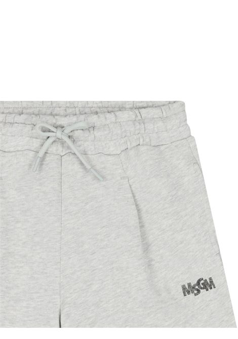 Bermuda bambino grigio in cotone MSGM | MSJBBE275/CEGRIGIO