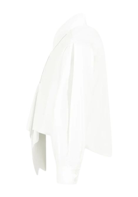 White cotton shirt for girls MSGM | MSJGSI209/CEBIANCO