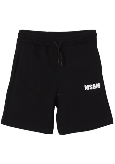 Bermuda unisex nero in cotone MSGM | MSJUBE072/CENERO