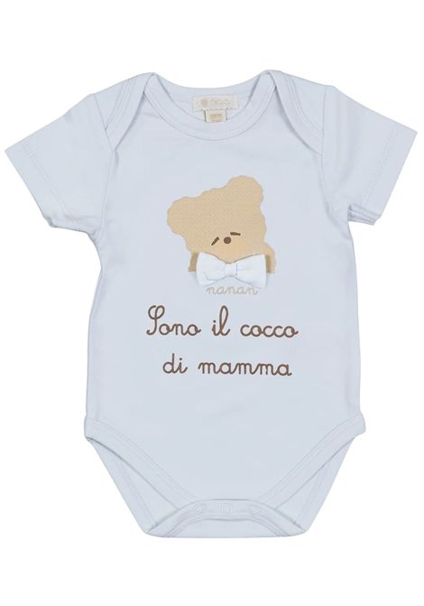 Body neonato azzurro in cotone NANAN | 0101AAZZURRO
