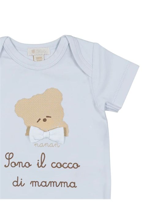 Body neonato azzurro in cotone NANAN | 0101AAZZURRO