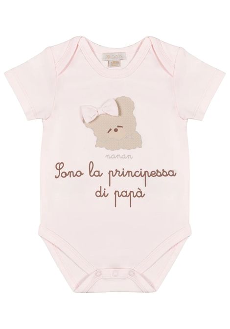 Body neonata rosa in cotone NANAN | 0301RROSA