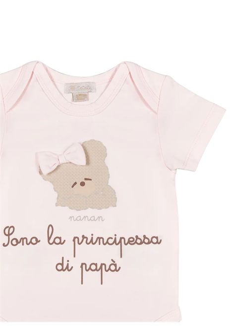 Body neonata rosa in cotone NANAN | 0301RROSA