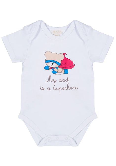 Body neonato bianco in cotone NANAN | 0601BIANCO