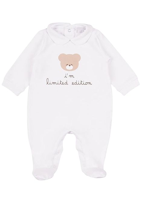 Tutina neonato bianca in cotone NANAN | 10501BIANCO