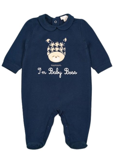 Tutina neonato blu in cotone NANAN | 11103BLU