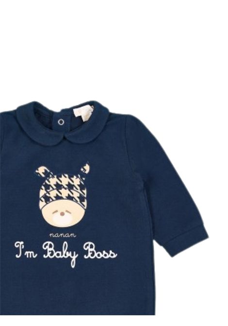 Tutina neonato blu in cotone NANAN | 11103BLU