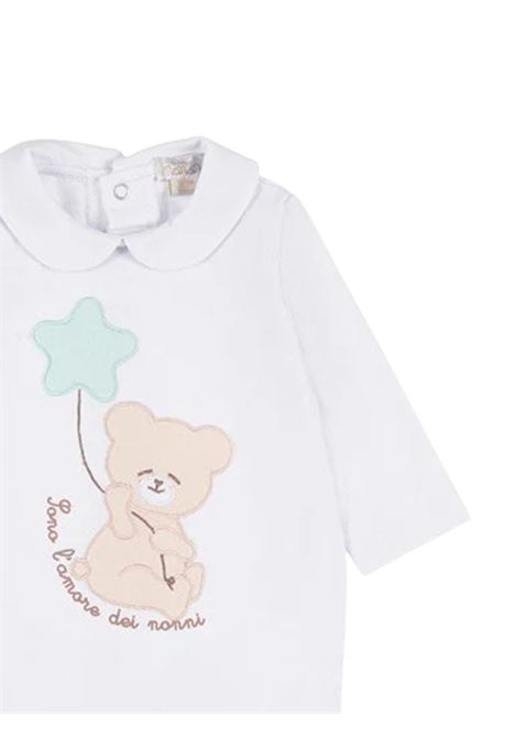 Tutina neonato bianca in cotone NANAN | 11601BIANCO