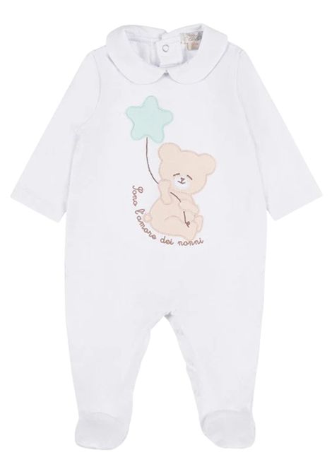 Tutina neonato bianca in cotone NANAN | 11601BIANCO