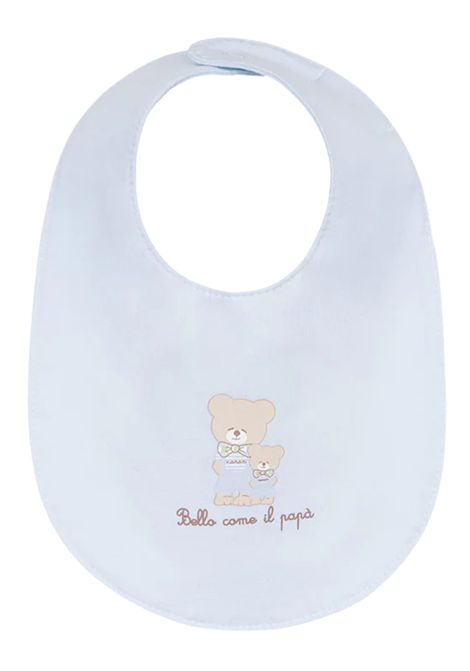 Bavaglino neonato azzurro in cotone NANAN | BAV04AAZZURRO
