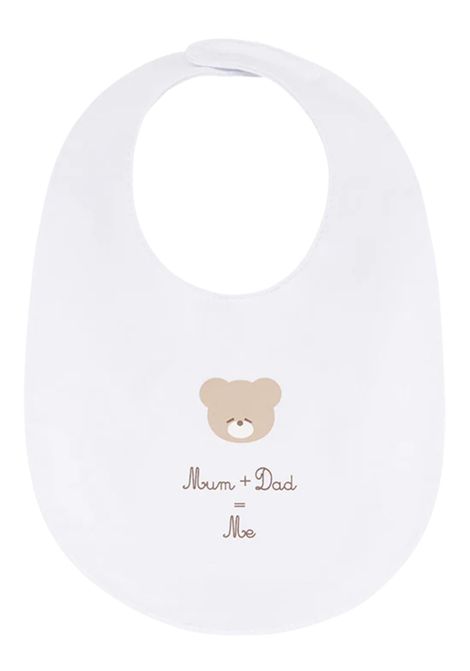 Bavaglino neonato bianco in cotone NANAN | BAV07BBIANCO