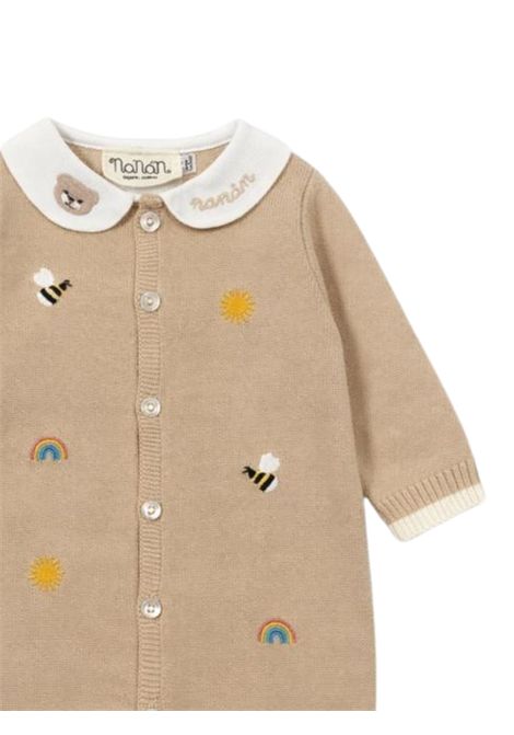 Tutina neonato beige in cotone NANAN | E25002BEBEIGE