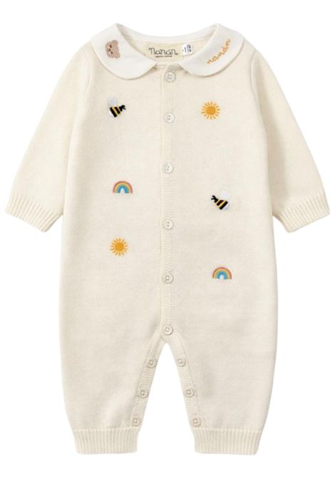Tutina neonato panna in cotone NANAN | E25002PANNA