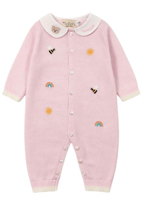 Tutina neonata rosa in cotone NANAN | E25002ROSA