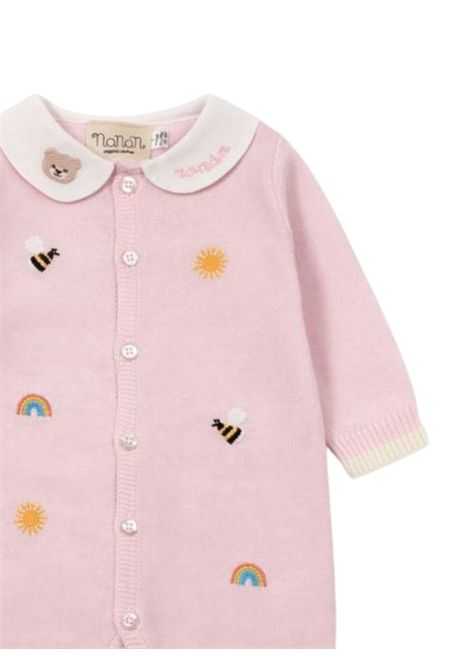 Tutina neonata rosa in cotone NANAN | E25002ROSA