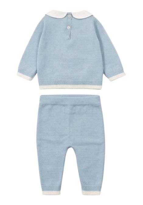 Completo neonato azzurro in cotone NANAN | E25003AAZZURRO