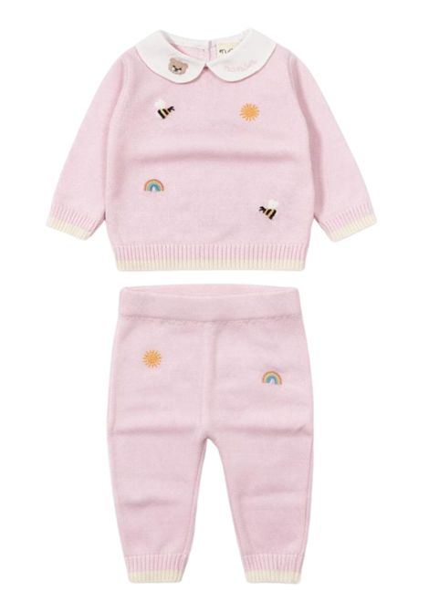 Completo neonata rosa in cotone NANAN | E25003RROSA