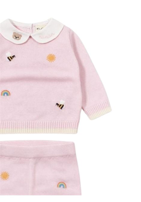Completo neonata rosa in cotone NANAN | E25003RROSA