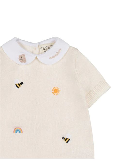 Sand cotton baby romper NANAN | E25004SABBIA