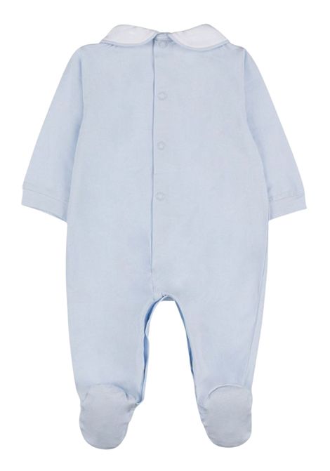 Baby blue cotton romper NANAN | E25008AZZURRO
