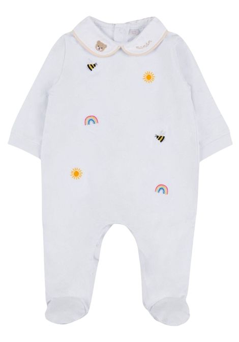 White cotton baby romper NANAN | E25008BIANCO