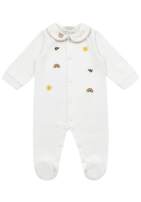 White cotton baby romper NANAN | E25009BIANCO
