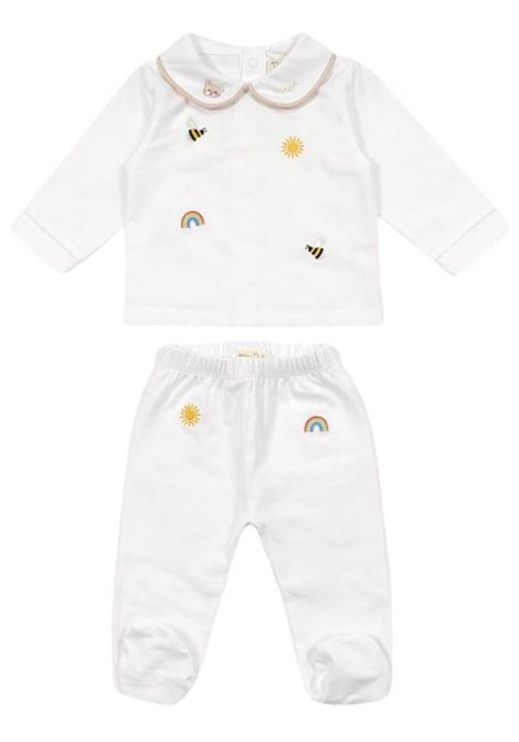 White cotton baby set NANAN | E250100BIANCO