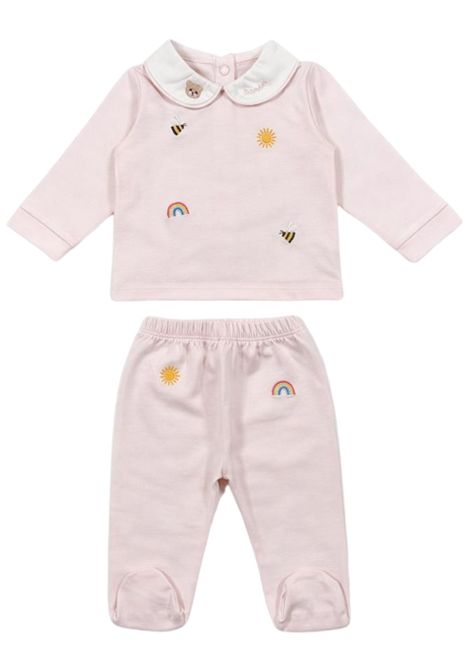 Completo neonata rosa in cotone NANAN | E25010RROSA