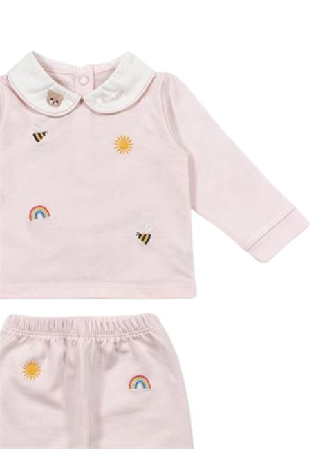 Completo neonata rosa in cotone NANAN | E25010RROSA