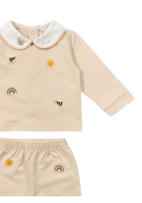 Completo neonata sabbia in cotone NANAN | E25010SABBIA