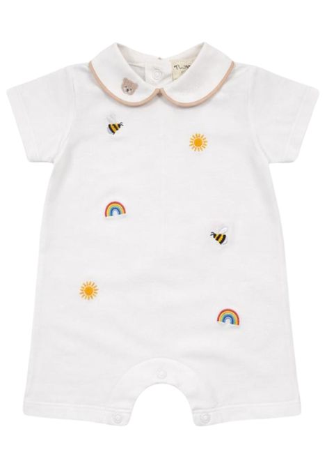 Pagliaccetto neonata bianco in cotone NANAN | E25011BBIANCO