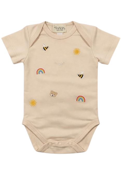 Body neonata beige in cotone NANAN | E25012BBEIGE