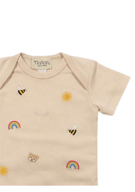 Body neonata beige in cotone NANAN | E25012BBEIGE