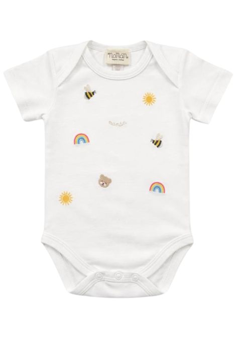 Body neonato bianco in cotone NANAN | E25012BIANCO
