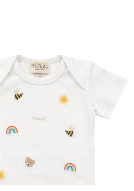 Body neonato bianco in cotone NANAN | E25012BIANCO