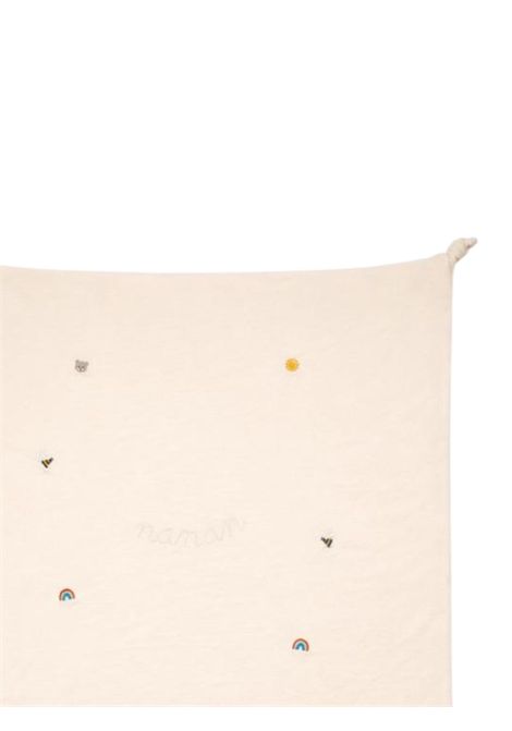 Beige cotton baby blanket NANAN | E25016BEBEIGE
