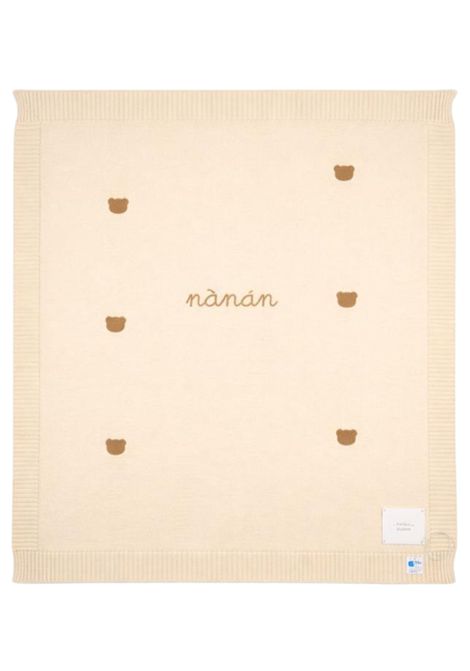Beige cotton baby blanket NANAN | E25028PBEIGE