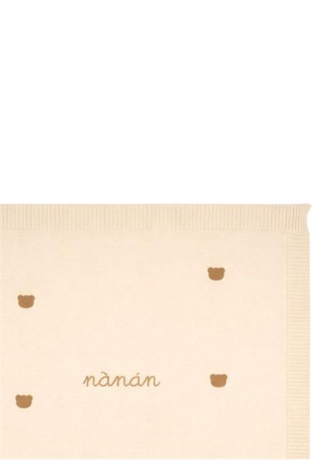 Beige cotton baby blanket NANAN | E25028PBEIGE