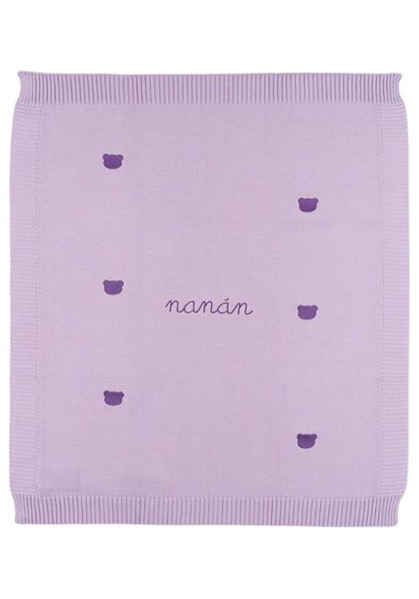 Coperta neonata lilla in cotone NANAN | E25028VLLILLA