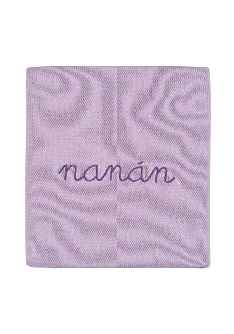 Coperta neonata lilla in cotone NANAN | E25028VLLILLA