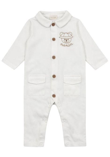 Tutina bianca in cotone per neonati NANAN | E25101BIANCO