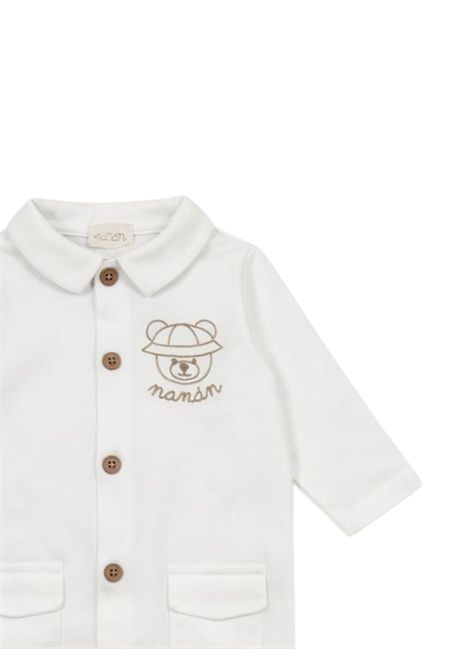 Tutina bianca in cotone per neonati NANAN | E25101BIANCO