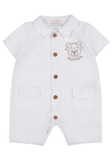 Cream cotton baby romper NANAN | E25103PANNA