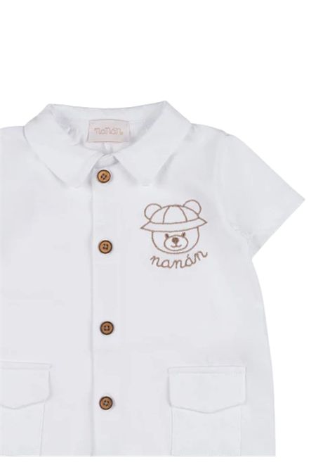 Cream cotton baby romper NANAN | E25103PANNA