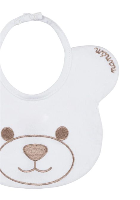 Bavaglino neonato bianco in cotone NANAN | E25110BBIANCO